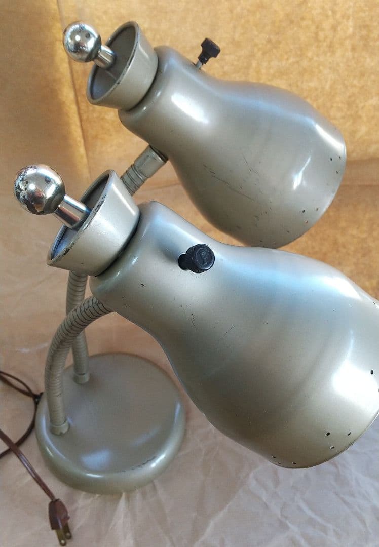 その他 1950s Double neck Portable Lamp