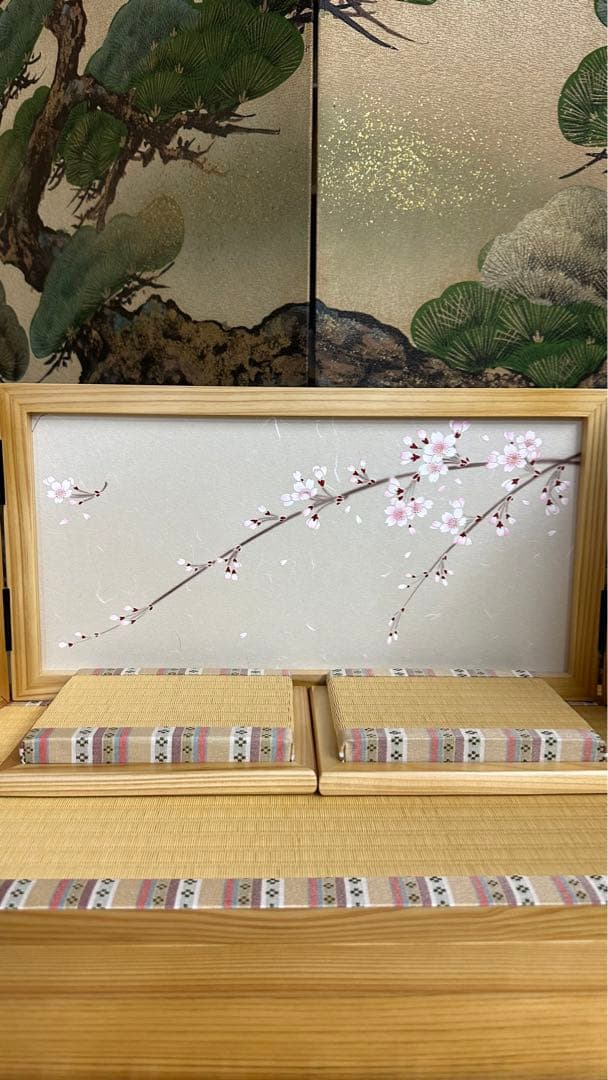 新品、伝統工芸品木目込雛人形セット
