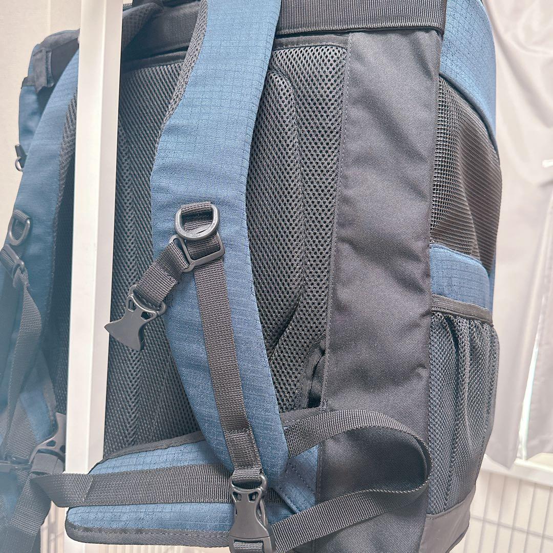 【美品】エアバギー3wayバックパックキャリー　リュック犬猫　ネイビー　ワイド