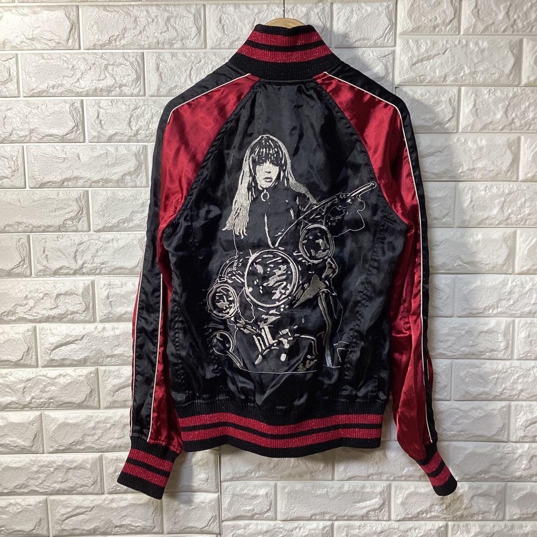 ヒステリックグラマー　バイクガール刺繍スカジャン