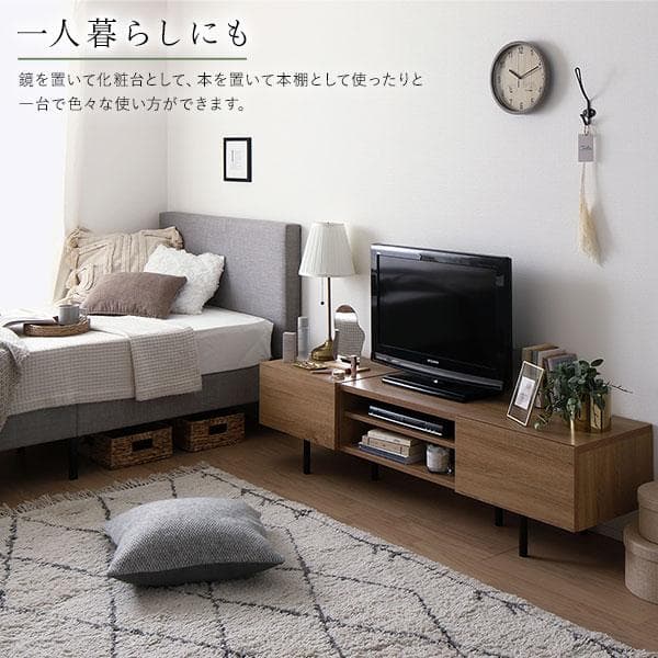 送料無料 テレビ台 180 ストーングレー テレビボード ワイド 脚付き 保証付