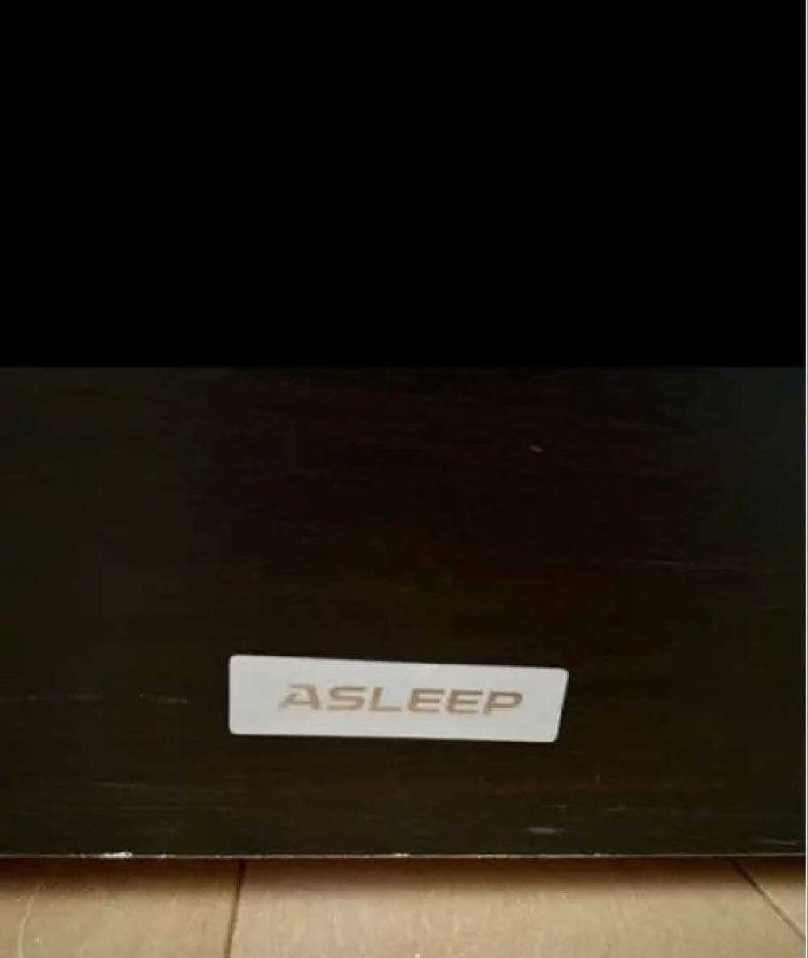 ★送料込★ セミダブル　ベッドフレーム　２台　ASLEEPウォルナット　左収納②