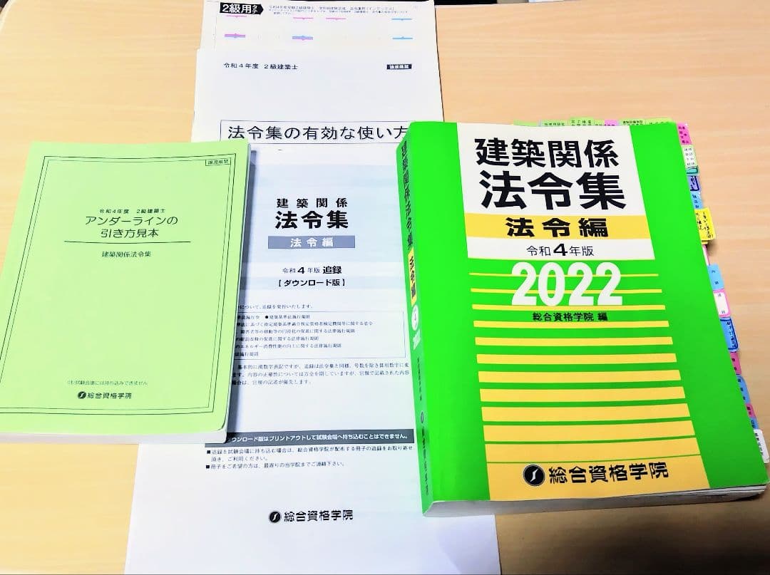 2級建築士試験対策書 2022年版 セット