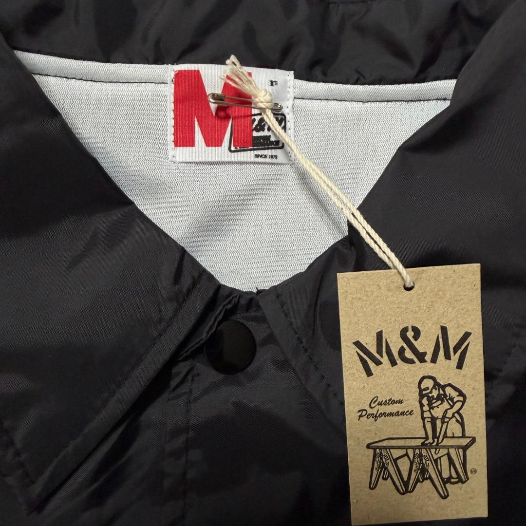 t*m様 M&M Coach Jaket　コーチジャケット　ブラック　Mサイズ