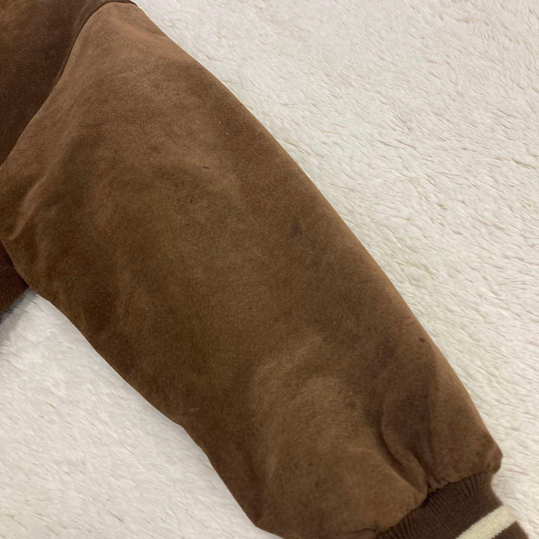 CONVERSE スタジャン レザー 中綿 ALL STAR ブラウン L