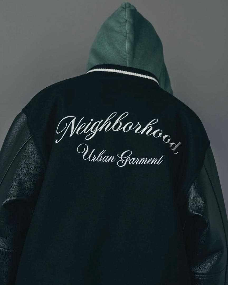 ジャケット・アウター NEIGHBORHOOD STADIUM JACKET M BLACK
