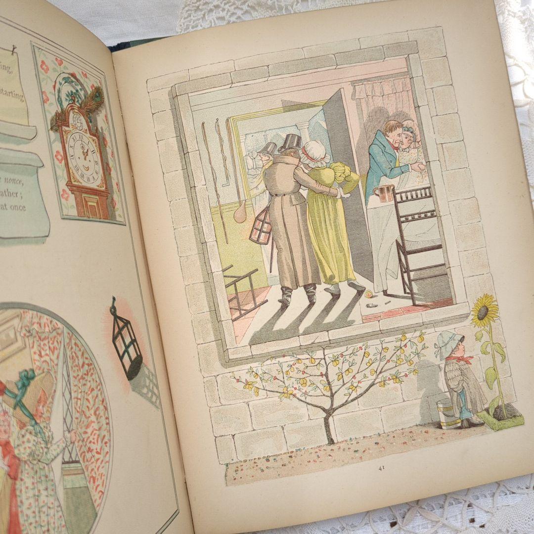 稀少1882アンティーク絵本 児童書 洋書古書 ヴンテージ ヴィクトリアン