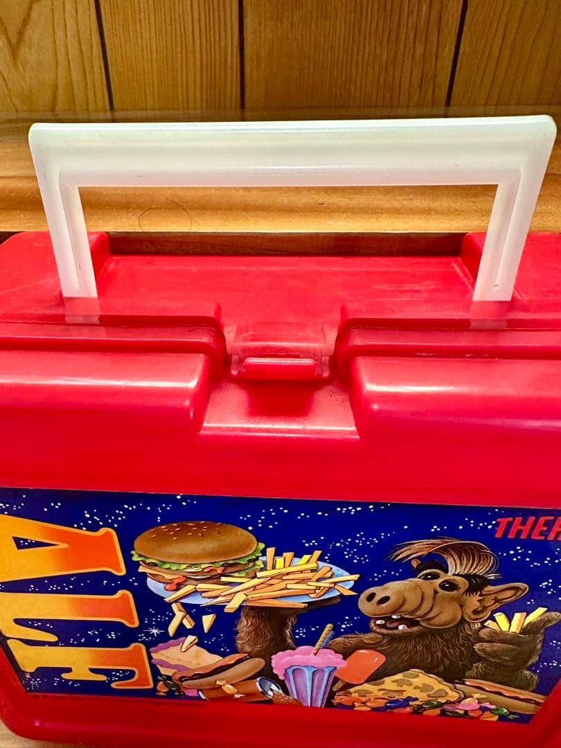 ALF ランチボックス サーモス レッド ヴィンテージアルフ1987[美品]
