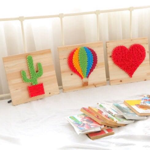 【新品】ストリングアート 製作キット 気球 string art