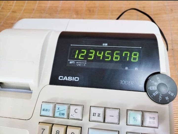カシオレジスター　100ER　簡単便利特殊　送料込　464012