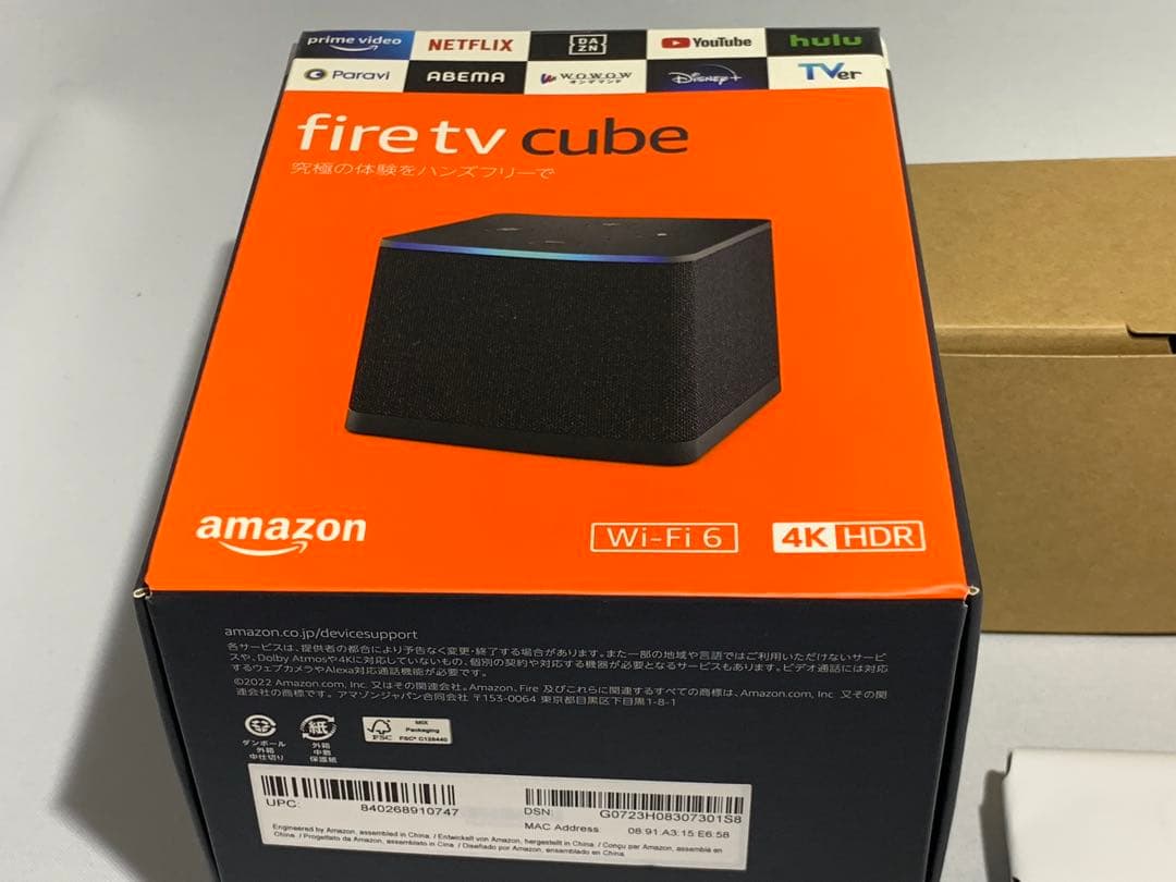 【未使用品】fire tv cube Amazon 4K HDR