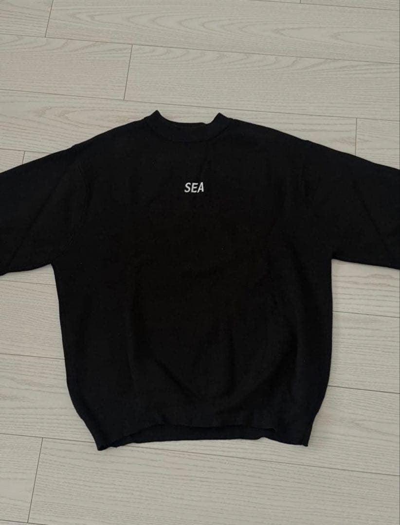 トップス WIND AND SEA Cotton Cashmere Knit Black