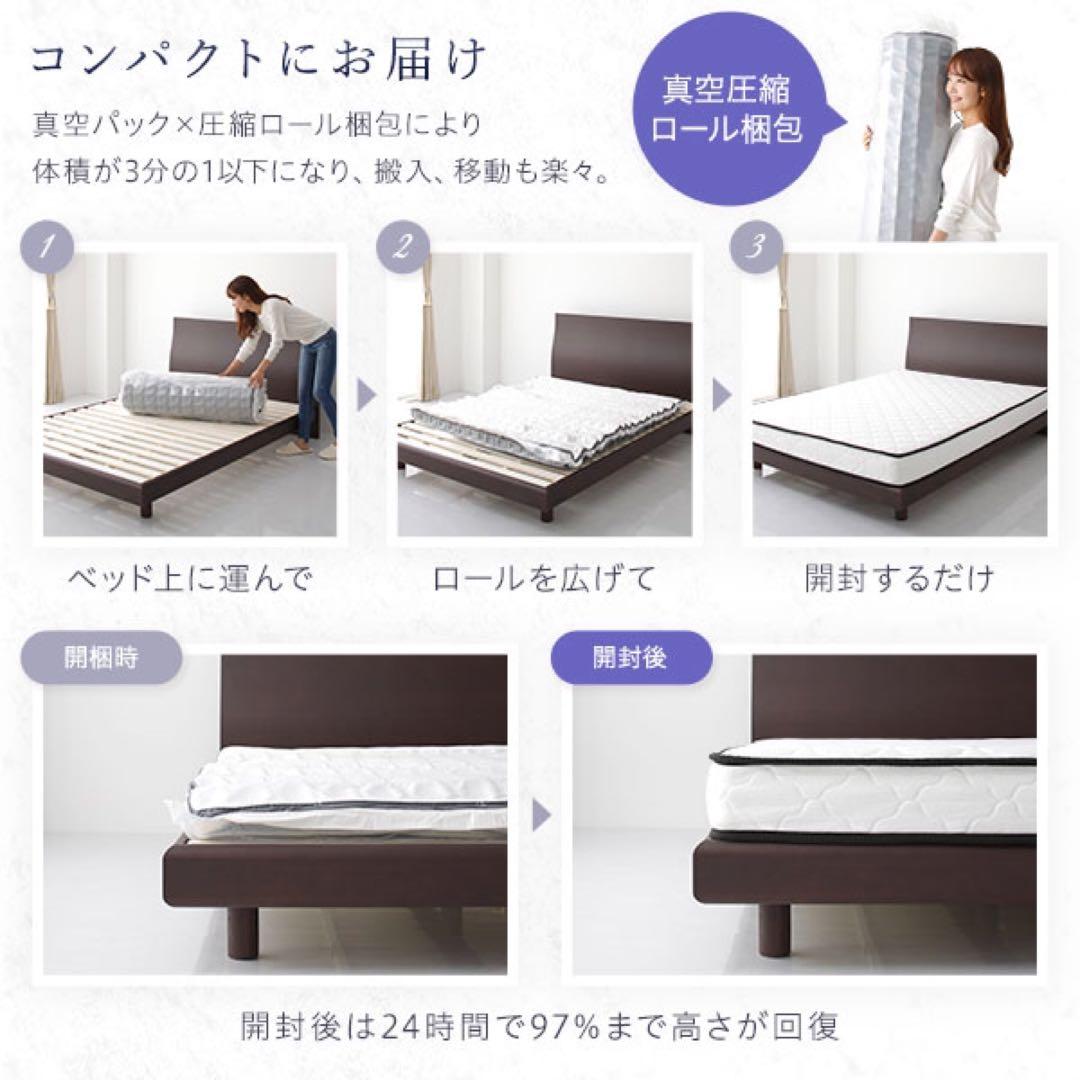 未使用品（新古品）　ボンネルコイルマットレス 【シングル】ニット生地　圧縮　梱包