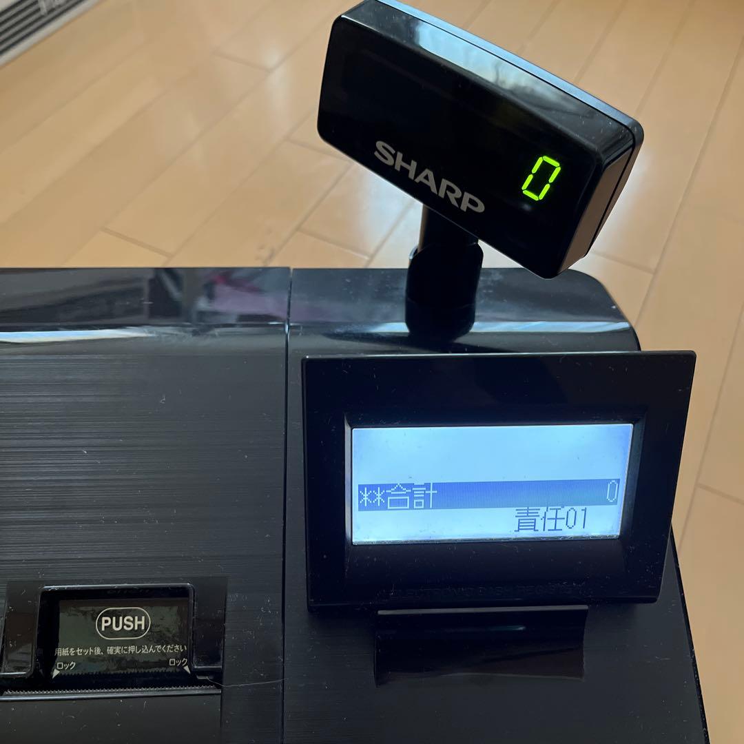 SHARP XE-A207B レジスター ブラック