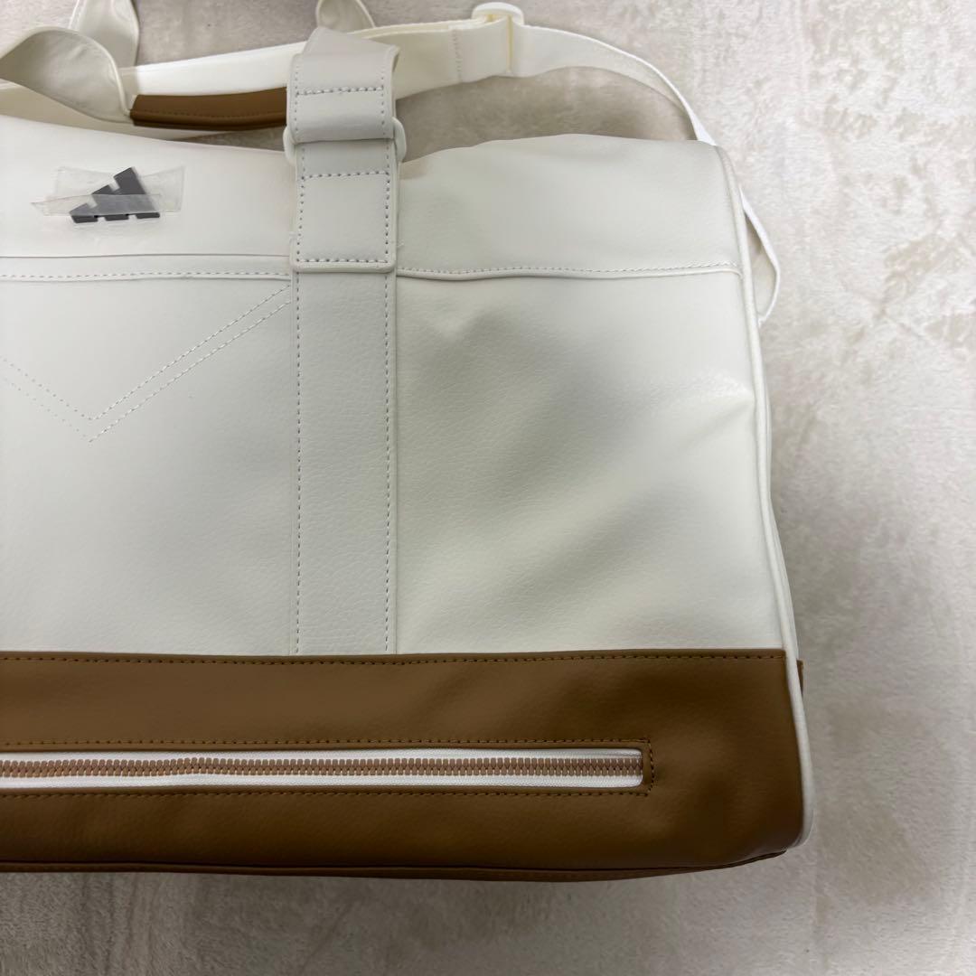 未使用adidas Golfアディダスゴルフ 合成皮革 ボストンバッグ　ベージュ