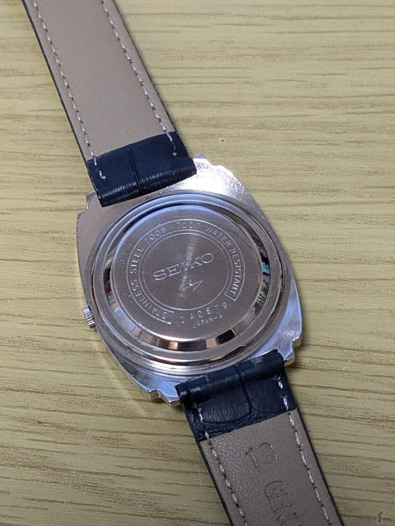 SEIKO セイコー OH済 アンティーク ネイビー 1972年製 昭和47年
