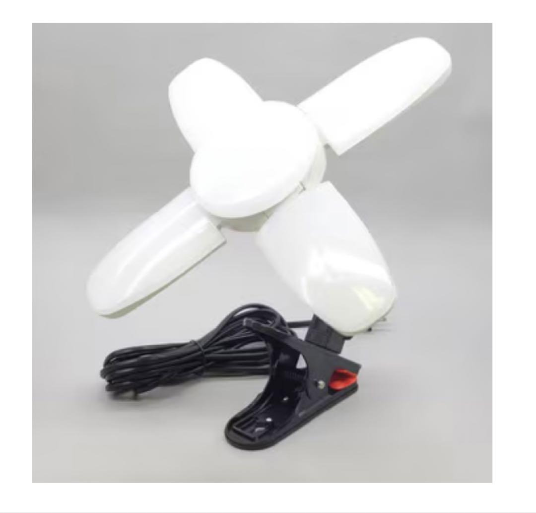【新品・未開封】投光器　LED電球付クリップランプ　スーパールミネX60CL