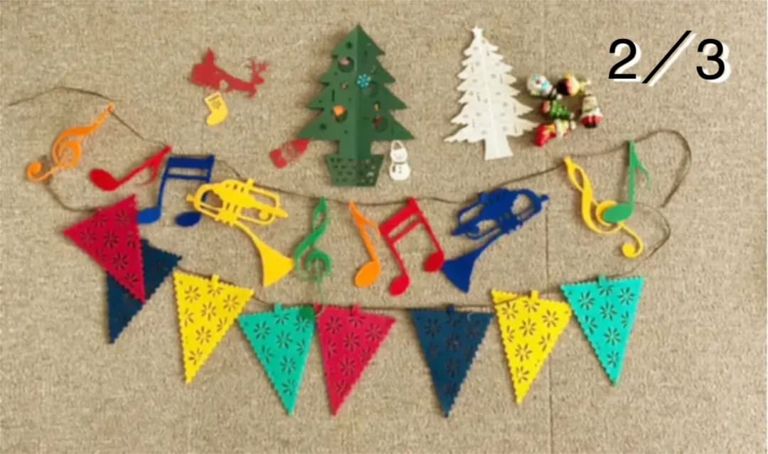 クリスマスツリー キャンドル　ガーラント　オーナメント　オブジェ