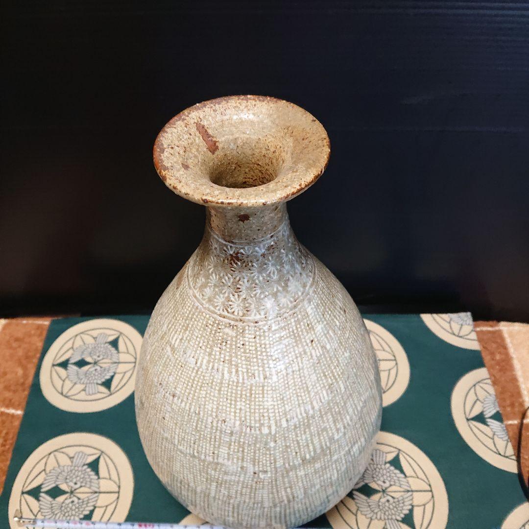 李朝、花三島壺、時代物、花瓶