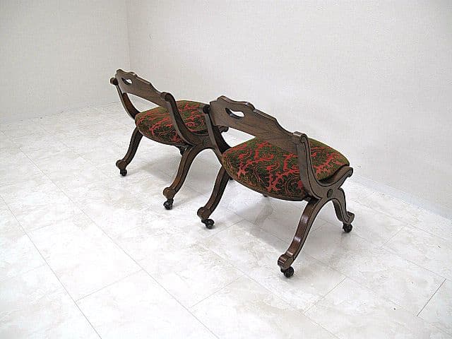 美品 ドレクセルヘリテイジ「エスペラント」マホガニー材チェア 2脚セット