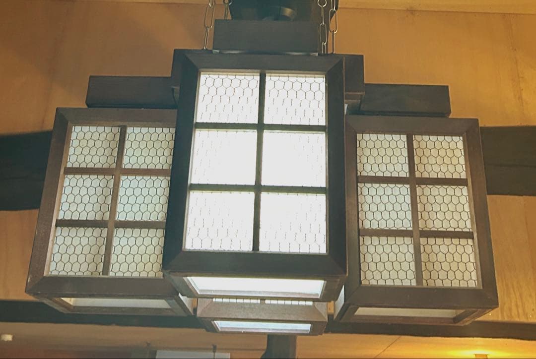 アンティーク　天井照明　ヴィンテージ　和風　四灯