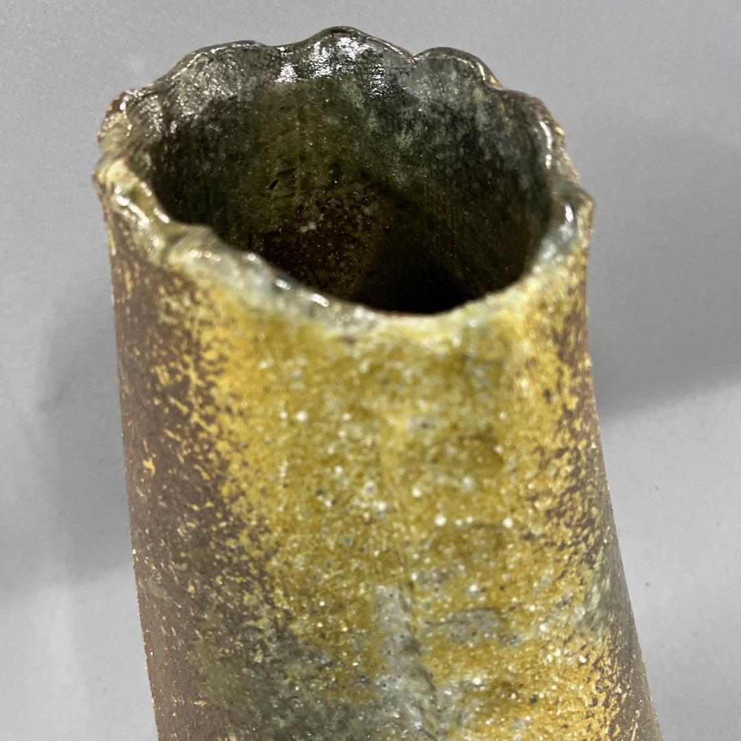 信楽焼 花器 花瓶 花入れ 窯肌合わせ 高さ35cm