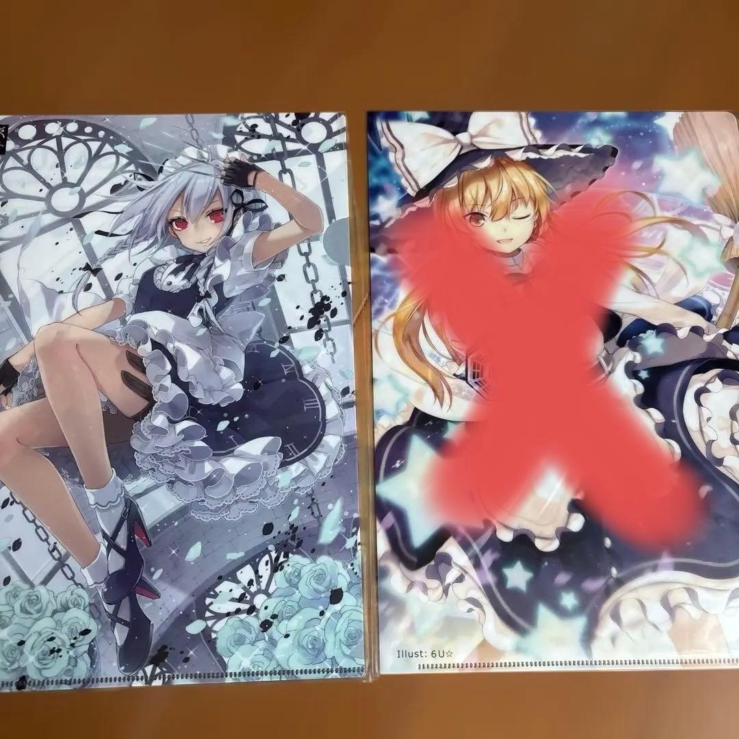東方Project アリス　霊夢　クリアファイル　アクリルキーホルダー　まとめ売