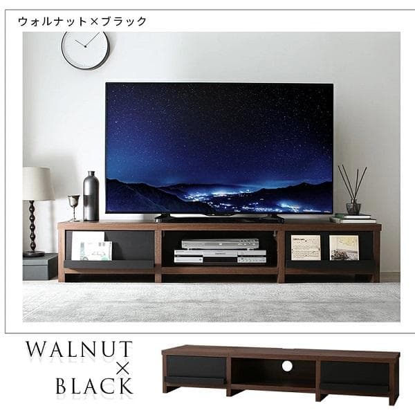 ⓸幅180 ローボード テレビボード 65インチ 木製 北欧 リビング 高さ30