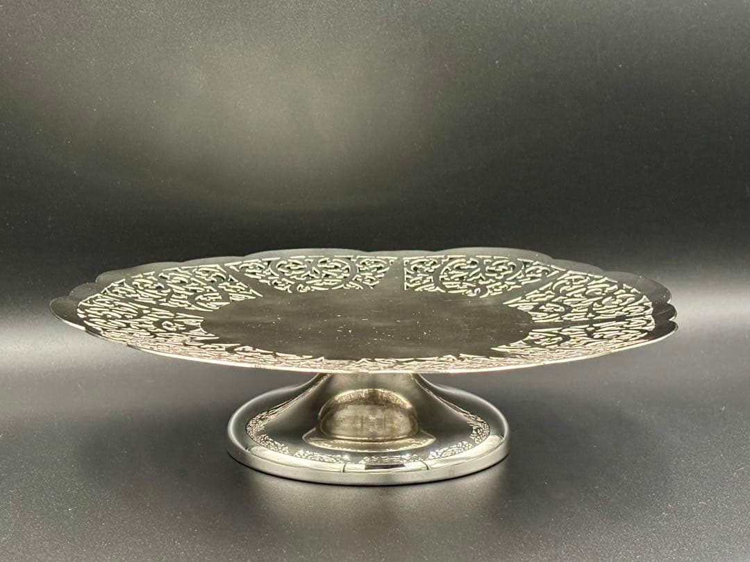 英国アンティーク LANCELOTT PLATE シルバープレート コンポート
