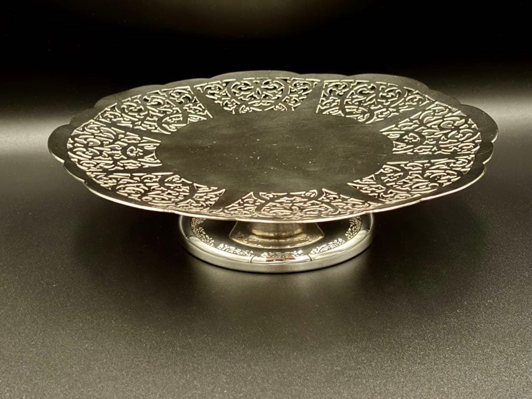 英国アンティーク LANCELOTT PLATE シルバープレート コンポート