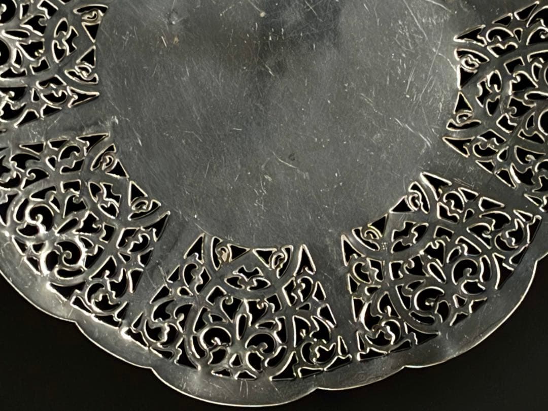 英国アンティーク LANCELOTT PLATE シルバープレート コンポート