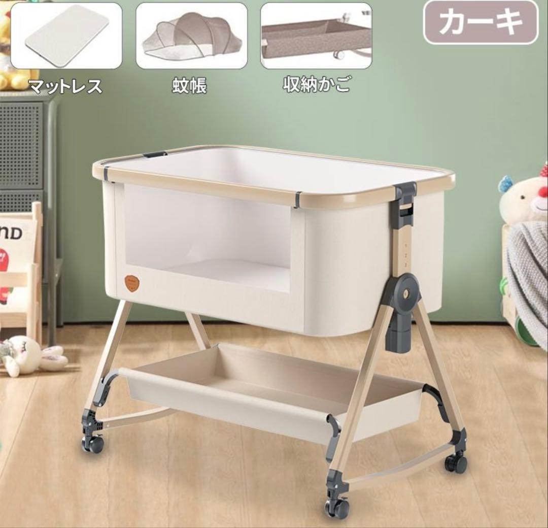 HZDMJ 2024最新モデル ベビーベッド ミニ 持ち運び 折りたたみ 新生児