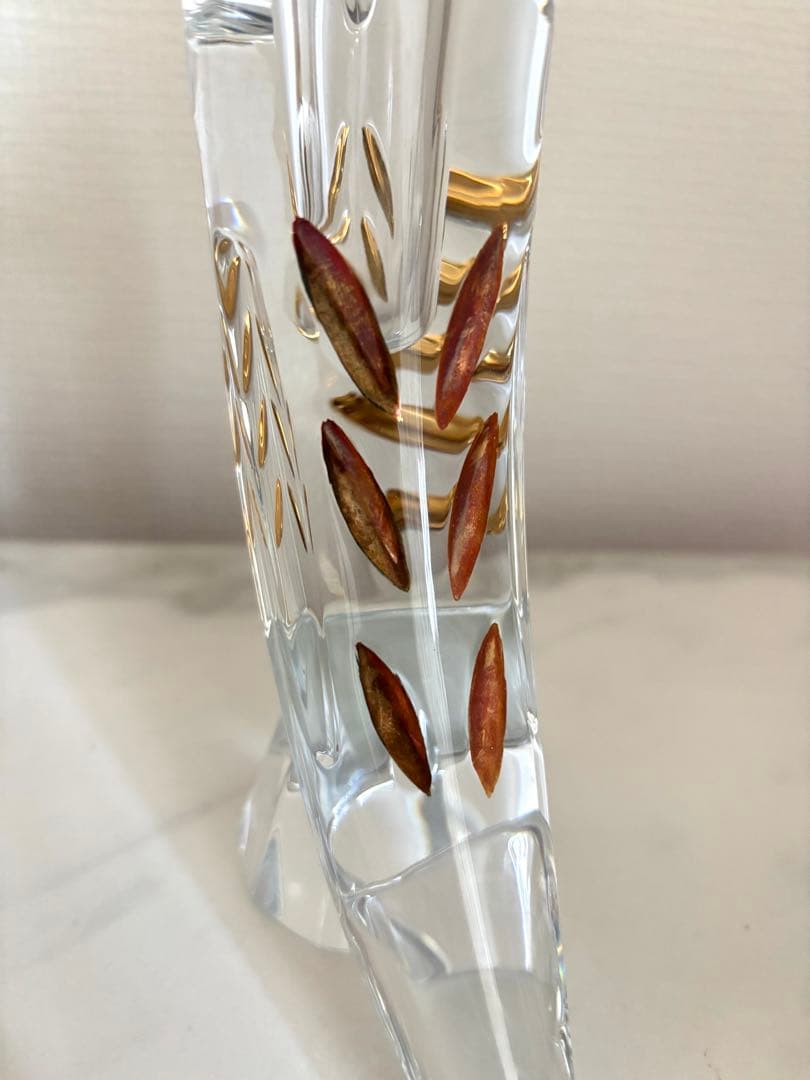 Baccarat バカラ　ファウナクリスト　花瓶　一輪挿し