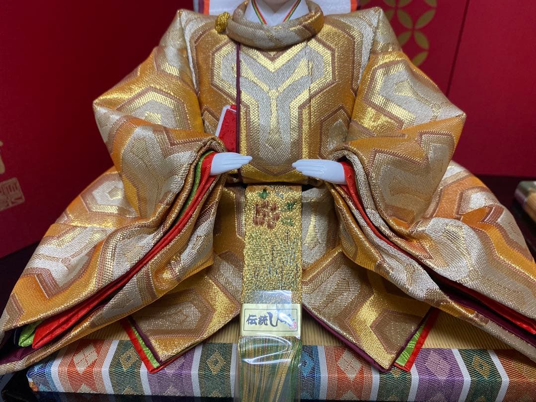 東京久月監修　雛人形　親王飾り・伝統工芸士　二世　光匠作・作家者・名前プレート付