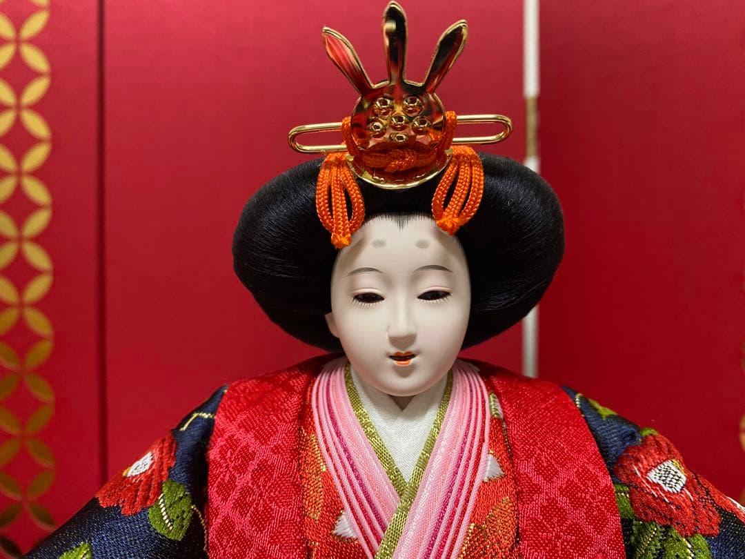 東京久月監修　雛人形　親王飾り・伝統工芸士　二世　光匠作・作家者・名前プレート付