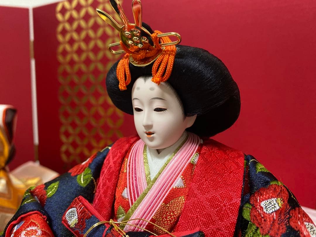 東京久月監修　雛人形　親王飾り・伝統工芸士　二世　光匠作・作家者・名前プレート付