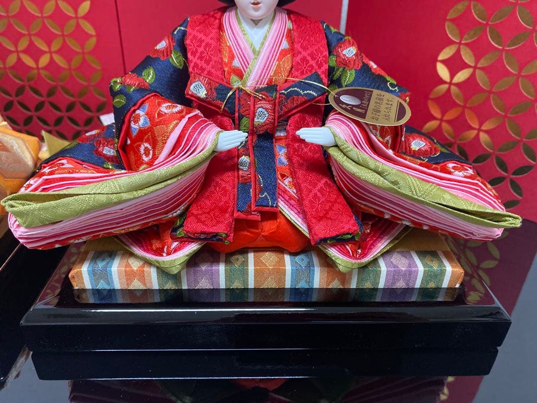 東京久月監修　雛人形　親王飾り・伝統工芸士　二世　光匠作・作家者・名前プレート付