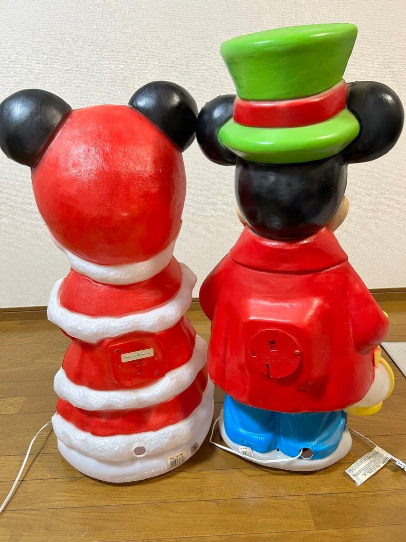 ⭐︎ビンテージ⭐︎ ミッキー ミニー クリスマス ライト　オブジェ　置物