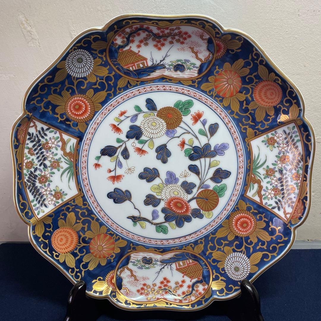 其泉　琳派古伊万里　盛皿　35cm