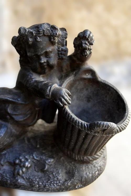 フランス19世紀　バッカス（葡萄の収獲の神様）のアンクリエ　美品　アンティーク