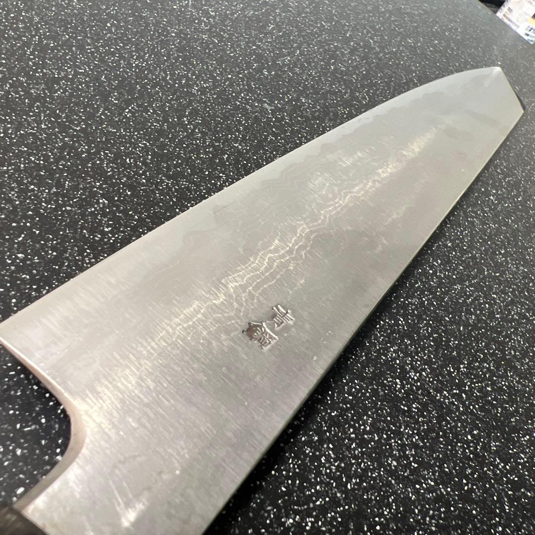 堺實光　切付和牛刀　27cm 青二鋼　ダマスカス