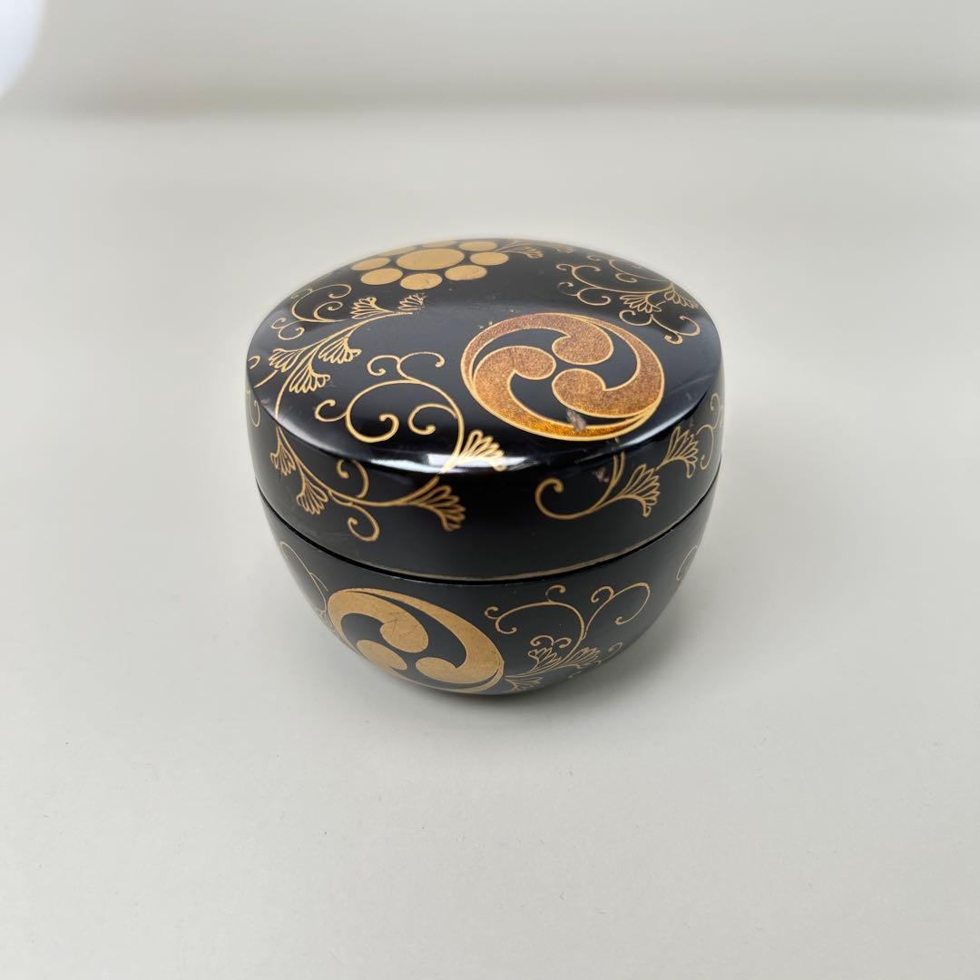A052赤い漆塗りの棗 4個セット