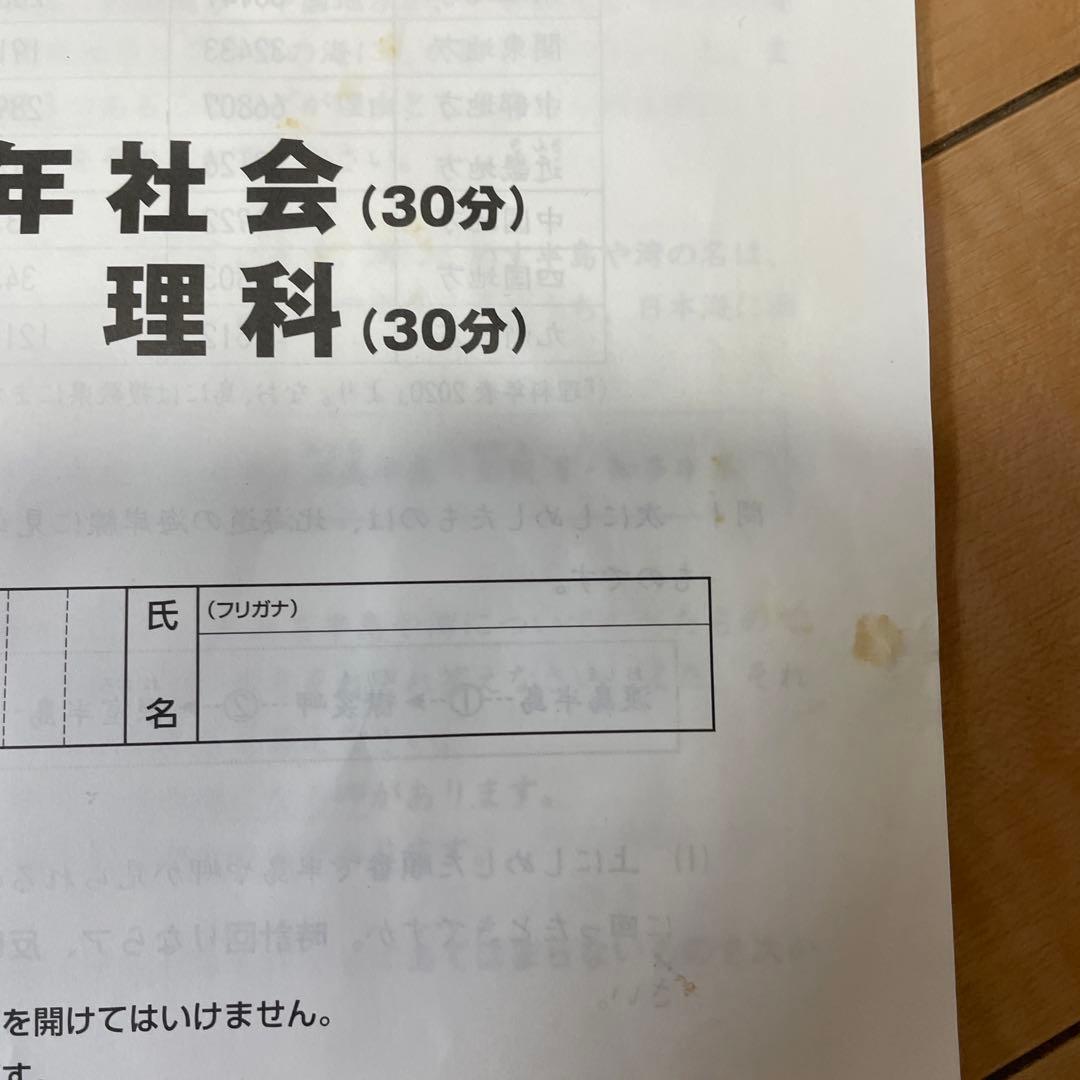 日能研　6年生　公開模試　2020年　フルセット