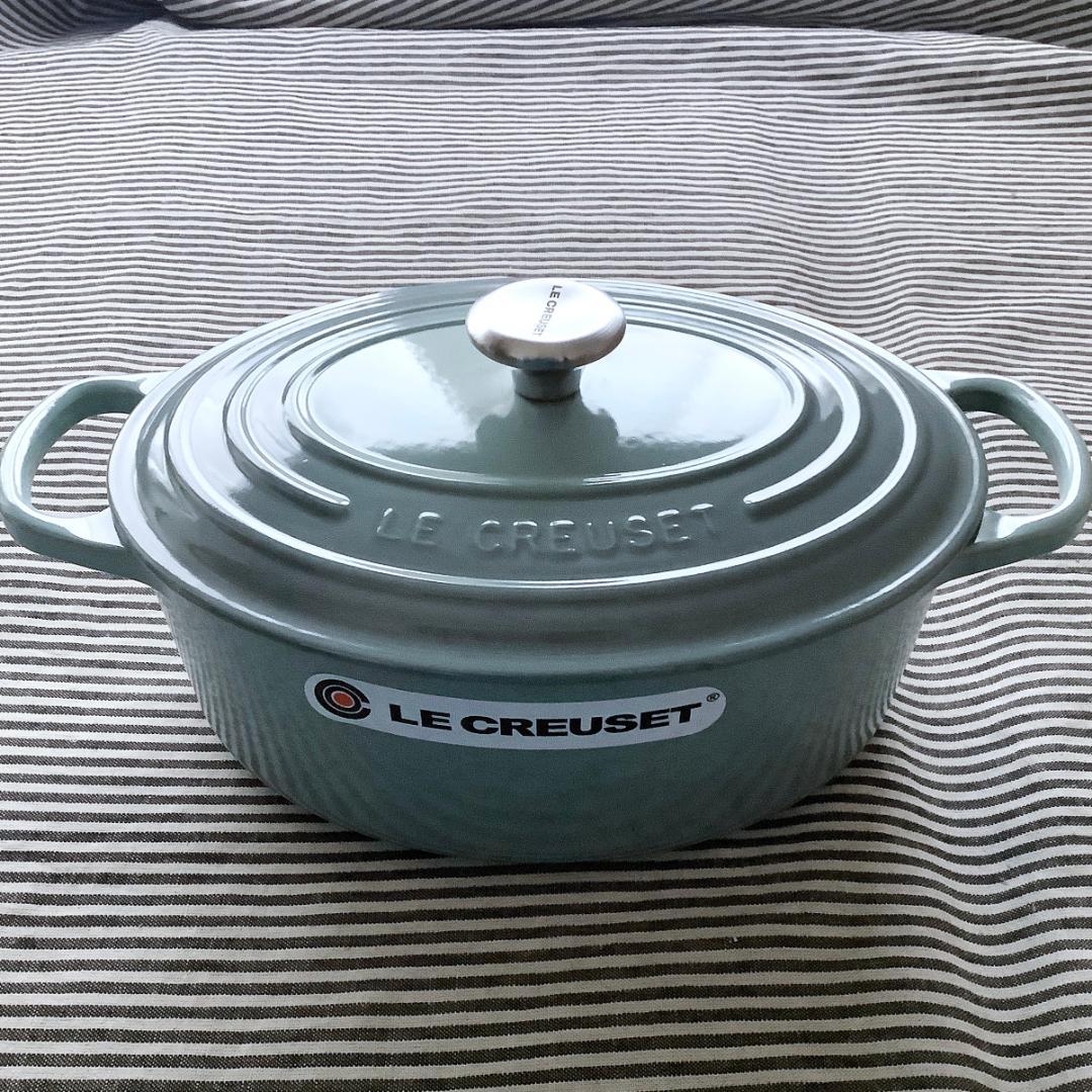 【ルクルーゼジャポン正規品】ココットオバル 25センチ シーソルト色