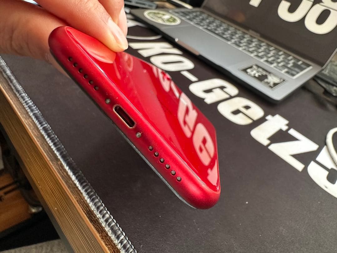 【美品】iPhone XR 128GB レッド SIMフリー バッテリー93%