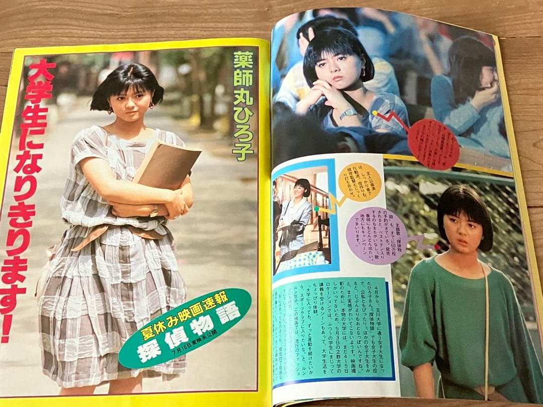★ティーンアイドル83.7月号河合奈保子ビキニ水着少年隊錦織一清松田聖子昭和★