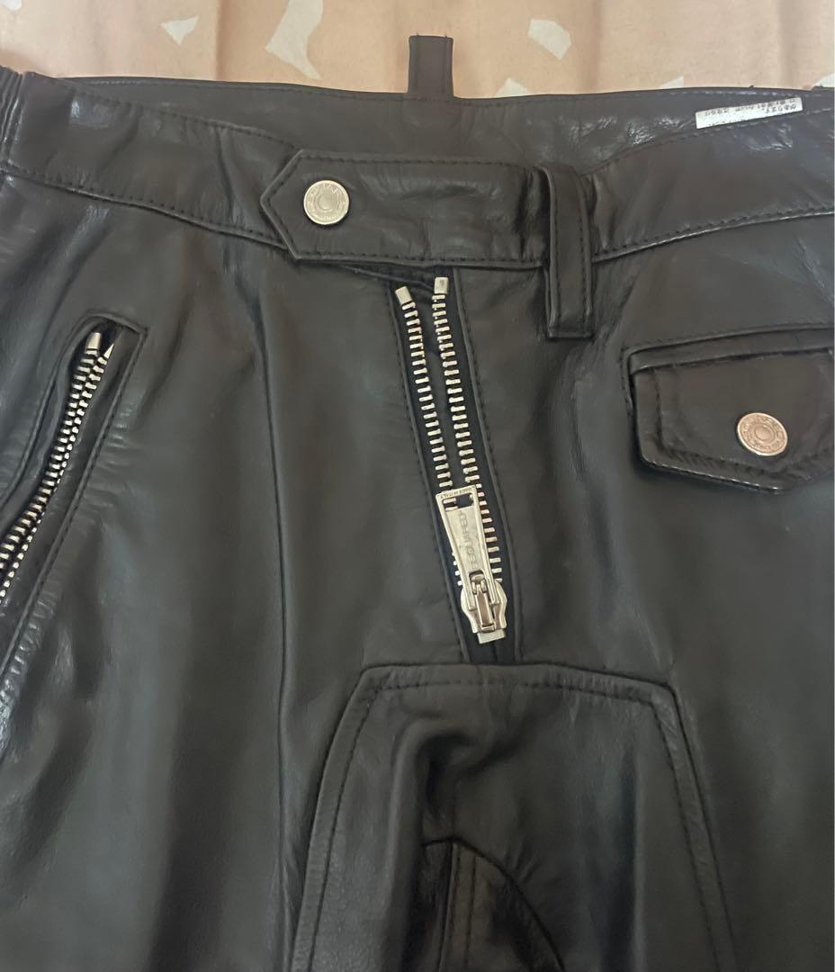 DSQUARED 2 ディースクエアード レザーパンツ
