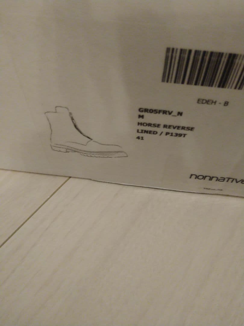 靴 nonnative CENTERZIPBOOTS BIG DADDY GUIDI