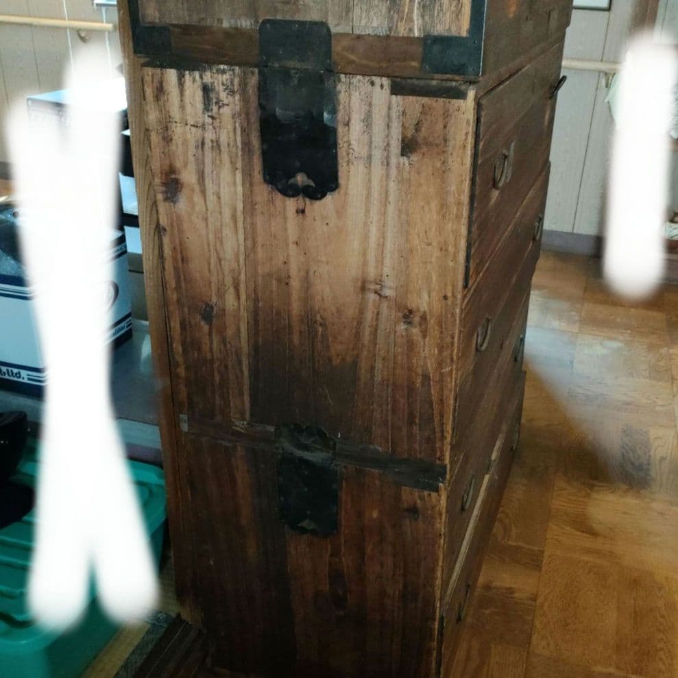 桐タンス　３分割　レトロ