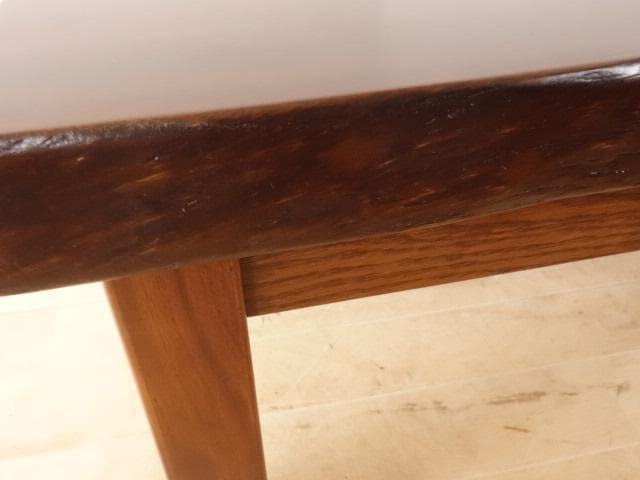 北海道手作り家具　クスノキ（楠）材　一枚板座卓１０００